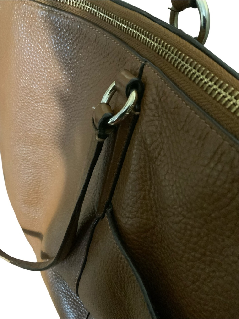 Coach Brown Leather Tote Bag - Picture 5 of 11